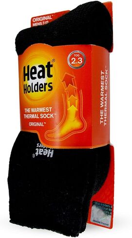 Heat Holders Men's Block Twist Socks Charcoal/Cream/Men's 7-12 in Kuwait