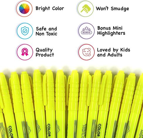 Color Swell Yellow Highlighters 96 pack in Saudi Arabia