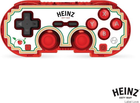 إصدار محدود من وحدة التحكم Bluetooth Heinz Pixel Art الرسمية من Hyperkin - مرخصة رسميًا - لجهاز Nintendo Switch®، والكمبيوتر الشخصي، وMac®، وAndroid®، وiOS® (Label Love) in Saudi Arabia