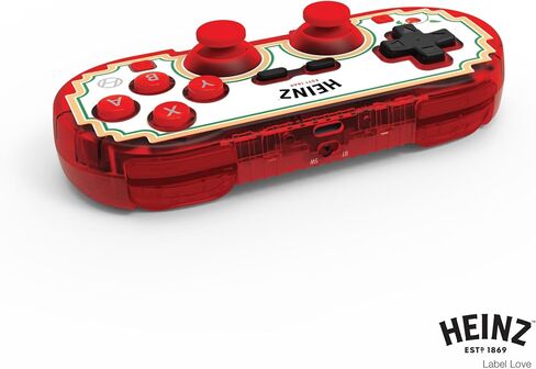 إصدار محدود من وحدة التحكم Bluetooth Heinz Pixel Art الرسمية من Hyperkin - مرخصة رسميًا - لجهاز Nintendo Switch®، والكمبيوتر الشخصي، وMac®، وAndroid®، وiOS® (Label Love) in Saudi Arabia