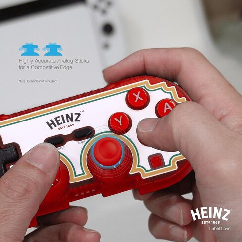 إصدار محدود من وحدة التحكم Bluetooth Heinz Pixel Art الرسمية من Hyperkin - مرخصة رسميًا - لجهاز Nintendo Switch®، والكمبيوتر الشخصي، وMac®، وAndroid®، وiOS® (Label Love) in Saudi Arabia