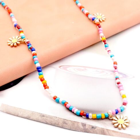 FUTIMELY Waist Bead Chains for Women Girls,Colorful Elastic Seed Beads Belly Body Chain with Butterfly Daisy Evil Eyes Pendent Beach African Jewelry in Saudi Arabia