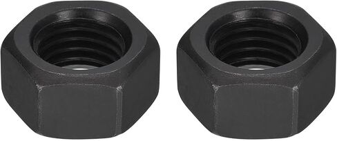 uxcell 1/4-20 UNC Hex Nuts, Carbon Steel Grade 8.8 Black Oxide Hexagon Nut for Screw Bolt, 20 of Pack in Saudi Arabia