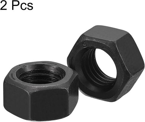 uxcell 1/4-20 UNC Hex Nuts, Carbon Steel Grade 8.8 Black Oxide Hexagon Nut for Screw Bolt, 20 of Pack in Saudi Arabia
