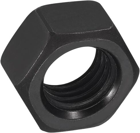 uxcell 1/4-20 UNC Hex Nuts, Carbon Steel Grade 8.8 Black Oxide Hexagon Nut for Screw Bolt, 20 of Pack in Saudi Arabia