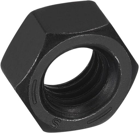 uxcell 1/4-20 UNC Hex Nuts, Carbon Steel Grade 8.8 Black Oxide Hexagon Nut for Screw Bolt, 20 of Pack in Saudi Arabia