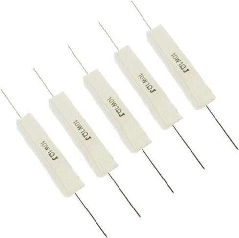 5 قطعة 1 أوم 1R 10 واط/10 واط +/-5% مقاوم عالي الطاقة مقاومة الأسمنت in Kuwait