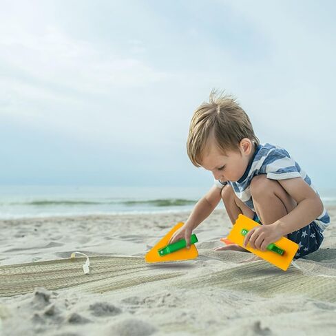 Holady 7 Pcs Beach Sand Toys Set,Includes Beach Toys Castle Molds Sand Molds, Beach Bucket,Shovel Tool Kit,Fun Outdoor Games Beach Accessories for Boys Girls in Kuwait