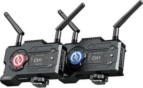 Hollyland Mars 400S Pro II جهاز إرسال واستقبال فيديو HDMI SDI لاسلكي، نطاق استجابة 0.07 ثانية بطول 450 قدم، مراقبة 4APP، نظام نقل 1080 بكسل 12 ميجا بت في الثانية 5 جيجا [حزمة بطارية وحزمة شاحن تيار متردد] in Kuwait