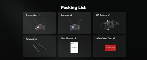 Hollyland Mars 400S Pro II جهاز إرسال واستقبال فيديو HDMI SDI لاسلكي، نطاق استجابة 0.07 ثانية بطول 450 قدم، مراقبة 4APP، نظام نقل 1080 بكسل 12 ميجا بت في الثانية 5 جيجا [حزمة بطارية وحزمة شاحن تيار متردد] in Kuwait