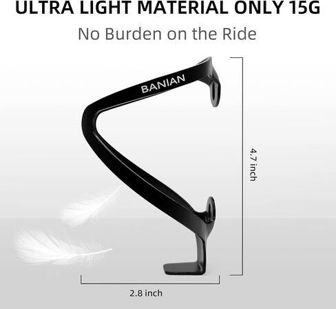 BANIAN Upgrade Bike Water Bottle Holder Ultra-Light Bicycle Bottle Cages with Screws Tool, Universal Bike Cup Holder Rack for Road MTB Bikes Black in Saudi Arabia