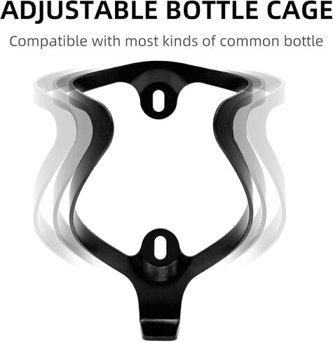 BANIAN Upgrade Bike Water Bottle Holder Ultra-Light Bicycle Bottle Cages with Screws Tool, Universal Bike Cup Holder Rack for Road MTB Bikes Black in Saudi Arabia