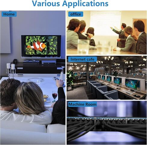 كابل شبكة Cat 8 إيثرنت عالي السرعة Cat8 LAN محمي بسرعة 40 جيجابت في الثانية 2000 ميجا هرتز سلك تصحيح الإنترنت SFTP كابل RJ45 لجهاز مودم راوتر للألعاب، 25 قدم in Kuwait