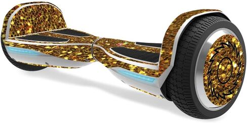 جلد MightySkins متوافق مع لوحة تحوم Razor Hovertrax 1.5 - رقائق ذهبية | غطاء ملتف واقٍ ومتين وفريد ​​من نوعه من الفينيل | سهل التطبيق والإزالة وتغيير الأنماط | صنع في الولايات المتحدة الأمريكية in Saudi Arabia