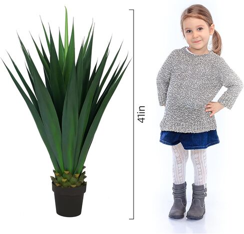 Artificial Agave Plant，41’Large Faux Agave Plant，Fake Outdoor Plants Yard Garden Decor,Yucca Floor Plants for Home &Office Decor,UV Resistant… in Kuwait