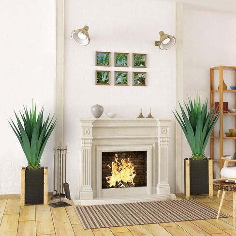 Artificial Agave Plant，41’Large Faux Agave Plant，Fake Outdoor Plants Yard Garden Decor,Yucca Floor Plants for Home &Office Decor,UV Resistant… in Kuwait
