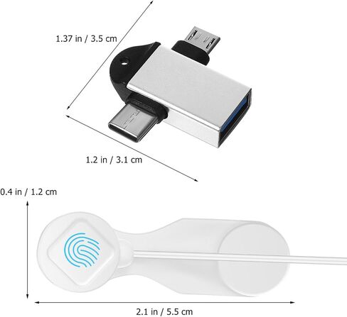 UKCOCO Automatic Phone Screen Clicker, Simulated Finger Clicker Clip-on with 2 in 1 OTG Connector Screen Auto Clicker for Gaming, Shopping, Live Broadcasts in Saudi Arabia