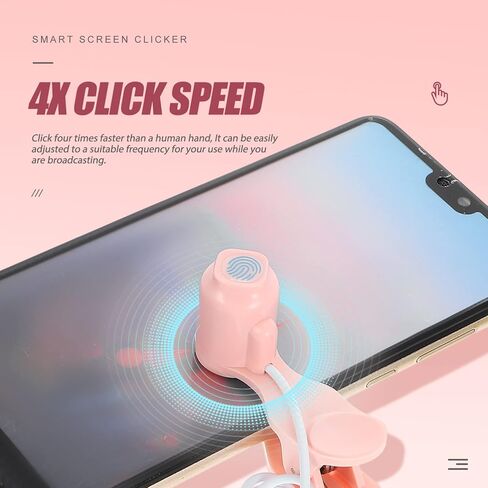 UKCOCO Automatic Phone Screen Clicker, Simulated Finger Clicker Clip-on with 2 in 1 OTG Connector Screen Auto Clicker for Gaming, Shopping, Live Broadcasts in Saudi Arabia
