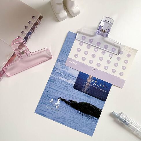 مشابك حقيبة بلاستيكية من دوراكينج، 4 قطع من ورق الأكريليك حامل صور بفم واسع ومشابك لحقيبة الطعام ومشابك إغلاق ومشابك شفافة لتخزين الطعام in Kuwait