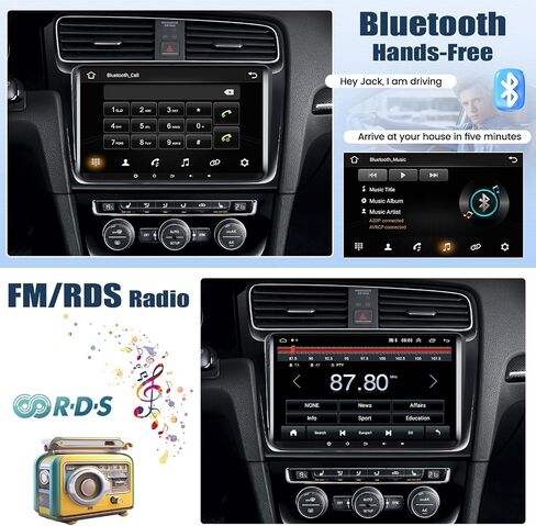 2G+64G Android 13 Car Radio for VW Passat Jetta Seat Golf Skoda Polo Tiguan Beetle with Apple Carplay Android Auto,9'' Touchscreen Volkswagen Stereo with GPS/WiFi/FM/RDS/Bluetooth+Backup Camera in Saudi Arabia