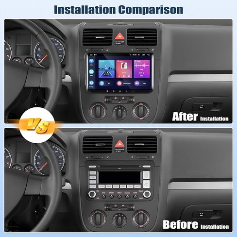 2G+64G Android 13 Car Radio for VW Passat Jetta Seat Golf Skoda Polo Tiguan Beetle with Apple Carplay Android Auto,9'' Touchscreen Volkswagen Stereo with GPS/WiFi/FM/RDS/Bluetooth+Backup Camera in Saudi Arabia