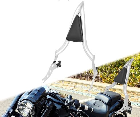 مسند ظهر للركاب قابل للفصل للدراجة النارية مع وسادة وسادة مناسبة لدراجة Harley Softail Fat Boy FLFBS 2018-2023 Breakout FXSB 2013-2023 (أسود) in Saudi Arabia