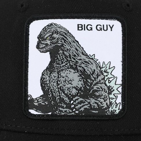 Godzilla Monster in White Square Black Trucker Hat in Saudi Arabia