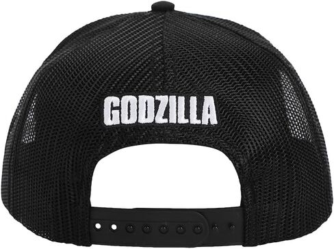 Godzilla Monster in White Square Black Trucker Hat in Saudi Arabia