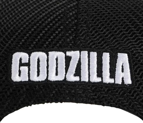 Godzilla Monster in White Square Black Trucker Hat in Saudi Arabia