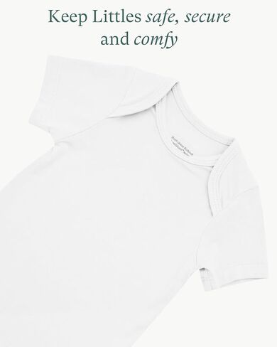 PurComfy Bamboo Viscose Short Sleeve Bodysuit Baby, Unisex Baby | Ideal For Sensitive Skin, Supersoft Summer Bodysuits, One-Piece, Neutral for Boy Girl in Saudi Arabia