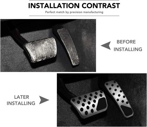 مجموعة دواسات الأداء المصنوعة من الألومنيوم، غطاء دواسات الفرامل ودواسات الفرامل غير القابلة للانزلاق، بديل السيارة لشاحن دودج تشالنجر كرايسلر 300 2009-2016 ملحقات بديلة in Kuwait