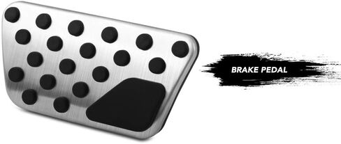 مجموعة دواسات الأداء المصنوعة من الألومنيوم، غطاء دواسات الفرامل ودواسات الفرامل غير القابلة للانزلاق، بديل السيارة لشاحن دودج تشالنجر كرايسلر 300 2009-2016 ملحقات بديلة in Kuwait