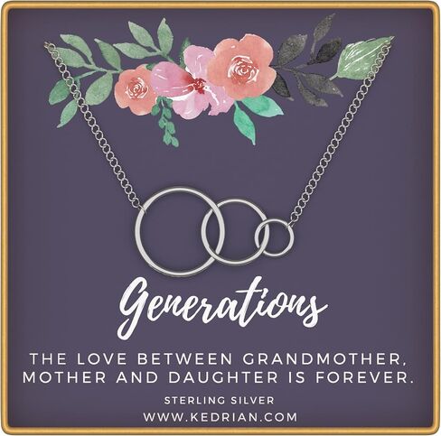 Necklaces for Women, 925 Sterling Silver, Gift For Mom, Grandma, Nana, Gigi, Great Grandma, Stepmom, Sister, Mother In Law,Daughter In Law, Sister In Law, Aunt, Godmother,Best Friend, Mothers Day Gift in Saudi Arabia
