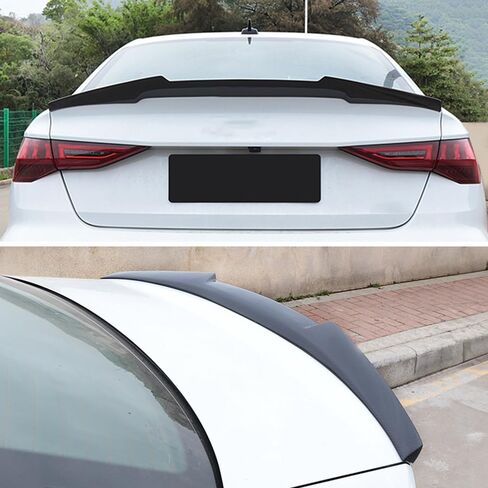 AeroBon Real Carbon Fiber Trunk Spoiler Compatible with 2021-2024 Audi A3 S3 RS3 (8Y) Sedan Spoiler (MV Style) in Kuwait