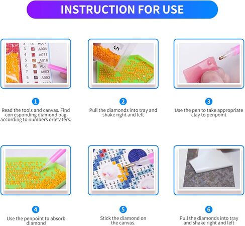 DIY 5D الماس اللوحة بواسطة مجموعات أرقام للبالغين، 16 "X12" لوحات DIY كريستال حجر الراين الماس التطريز الكامل الحفر عبر غرزة عدة صور الفنون الحرفية لديكور جدار المنزل الأميرة فتاة in Kuwait