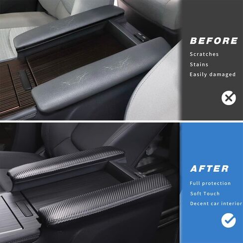 INTGET Center Console Armrest Cover for Toyota Sienna Accessories 2021 2022 2023 2024 Leather Middle Arm Rest Cover Interior Console Lid Protector for Toyota Sienna Accessories 2021-2024 in Saudi Arabia