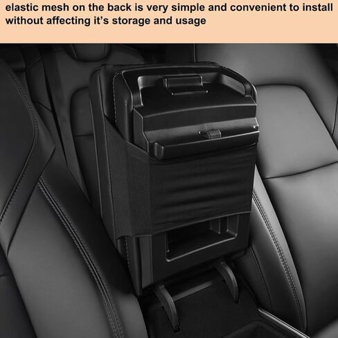 غطاء مسند ذراع السيارة، وسادة صندوق مسند ذراع السيارة، غطاء وحدة تحكم مركزية من الجلد من إسفنج الذاكرة العالمي، وسادة مسند ذراع السيارة، واقي وحدة التحكم المركزية للسيارة (نمط أسود كبير 3) in Kuwait