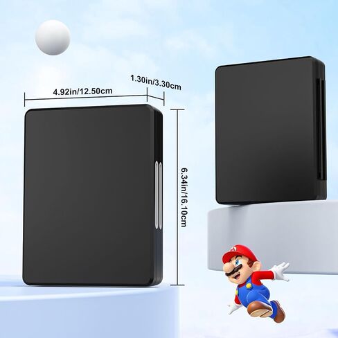 MoKo 60 Slots Game Card Case for Nintendo Switch/Switch OLED/3DS/2DS, Portable 3DS Game Case, 24 Slots for 3DSXL/DS/DSi Cards & 36 Slots for SD Cards w/ Magnetic Closure, Black in Saudi Arabia