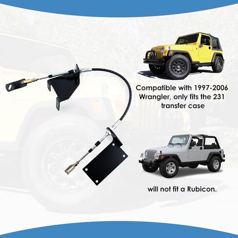 وصلة نقل كابل شديدة التحمل تناسب 1997-2006 Jeep Wrangler TJ in Saudi Arabia