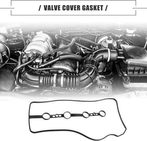 Motoforti Engine Valve Cover Gasket Seal, for Toyota Camry Corolla RAV4, Rubber, 11213-28021, Black in Saudi Arabia