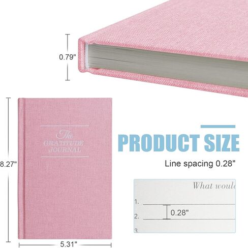 التأكيدات اليومية لمجلة الامتنان مع مخطط حياة بسيط غير مؤرخ، دليل خمس دقائق للمخطط اليومي، من أجل المزيد من السعادة والإيجابية والتأكيد واليقظة والعناية الذاتية (أبيض) in Kuwait