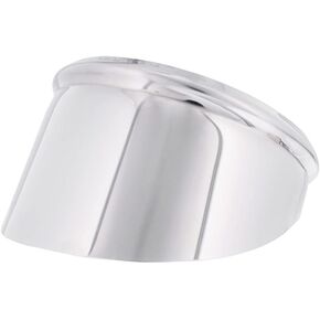 United Pacific C5002 4-inch Round Stainless-Steel Peep Mirror Visor, Highly Polished, Easy Installation, Fits 4-inch Peep Mirrors - 1 Visor Only