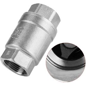 3/4" Female Thread In-line Spring Check Valve Stainless Steel Vertical Valve Non-return Valve WOG 1000