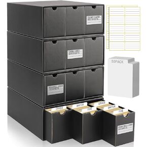 Kitoyz 8000+Trading Card Storage Boxes with 50 Card Storage Box Dividers,Baselall Footall Sport Card Storage Collection Compatible with Game Cards