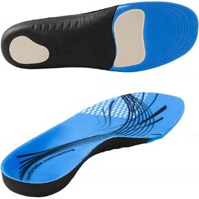 Heavy Duty Support Pain Relief Orthotics Shoe Insoles with Arch Support for Flat Feet & Overpronation Full Length Men Women (XS(Men 5.5-6.5/Women 6-7))