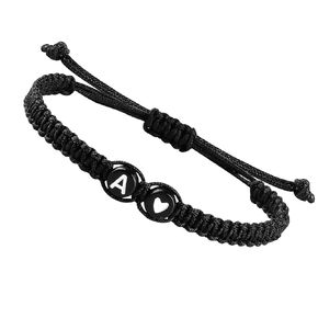 Initial Bracelets for Women Best Friend,Birthday Graduation Gifts Adjustable Heart Link Letter Mens Bracelet for Sister Daughter Mother's Day Mom Couples Boyfriend Friendship Jewelry (A)