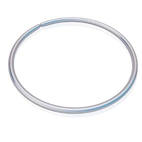 Silver Septum Piercing - Thin 8mm Hoop 20 Gauge Septum Hoop – Snug 925 Sterling Silver Septum Hoop – Body Jewelry Piercing Hoops – Gift Ready Purchase