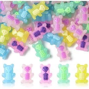 Ipotkitt 100 Pcs No Hole Cartoon Beach Cabochons Flatback Summer Beer Sun Coconut Tree and Milk Swimming Ring Bead Charms for DIY Craft Accessories