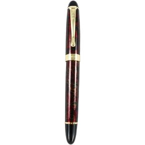 Jinhao Fountain Pen Golden Clip Medium Nib X450 With Case (Luxury Red & Golden)