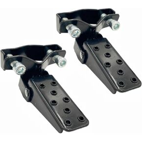 Motorcycle Foot Pegs, 1 Pair of Black Universal Stylish Metal Folding Bike Foot Rest Pedals Motorcycle Frame
